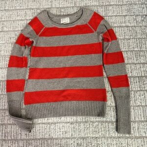 Anthropologie Kenji Striped red-Orange and brown Women's Sweater